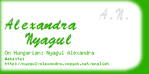 alexandra nyagul business card